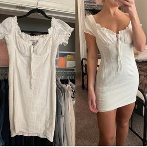 Princess Polly white linen dress